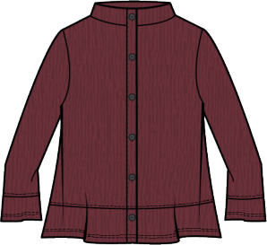 HABITAT CRINKLE VELVET FLOUNCE SHIRT F25H 54743