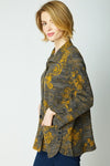 Habitat Crinkle Crepe Woodblock Tulip Swing Jacket 21415 F25
