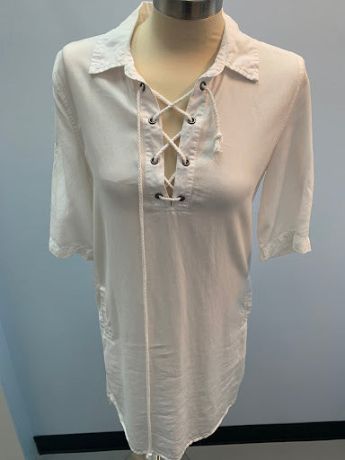 Velvet Heart White Shirt Dress XS 126620