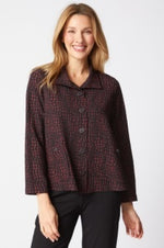 HABITAT CRINKLE CREPE MOSAIC EASY SWING JACKET F25H 21712