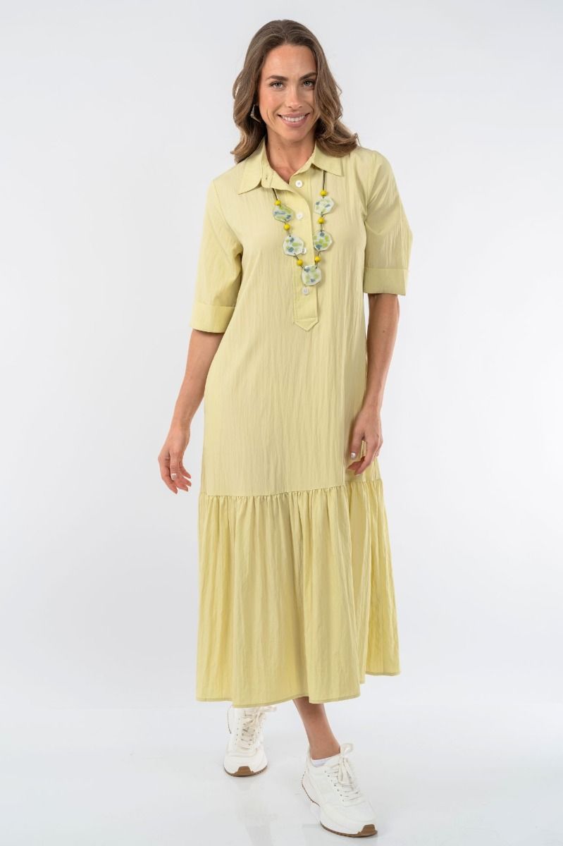 Lior Dress | Vega-Pistachio - S 25