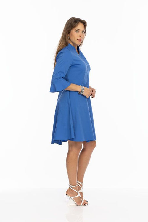 Lior Dress Victory Hot Pink, Lime, French Blue, Tangerine