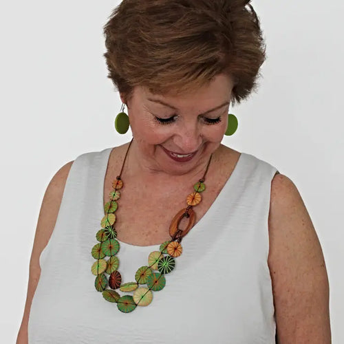 Sylca Nature Haven Necklace BP23N04 GREEN