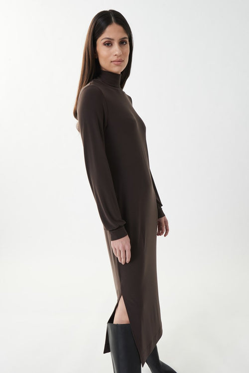 Joseph Ribkoff Long Sleeve Turtleneck Midi Dress Style 223311
