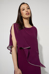Joseph Ribkoff Chiffon Overlay Dress Style 223762