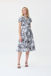 Joseph Ribkoff Tropical Print Shirt Dress With Sash Style 231045