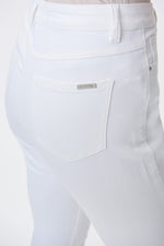 Joseph Ribkoff White High-Rise Bootcut Jeans Style 231926