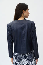 Joseph Ribkoff Suede Crewneck Long Sleeve Jacket Style 232904