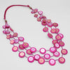 Sylca Fuchsia Iridescent Arabella Necklace UN23N06 FUCHSIA