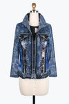 Damee twin set jacket style 31413-BLU