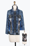 Damee twin set jacket style 31413-BLU