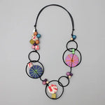 Sylca Multi Color Hayden Disk Necklace TG21N14 MULTI