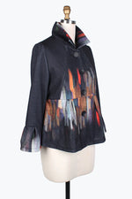 Damee Paint Stroke Long Sleeve Jacket 4775-BLK