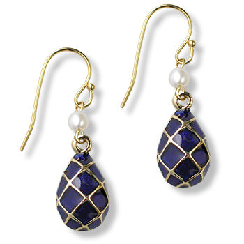 Museum Collection: Imperial Blue Argyle Egg Pendant 5280P