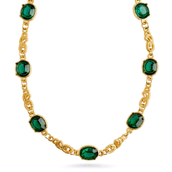 Museum Collection: Tiffany 'Emerald' Nouveau Necklace 5657N
