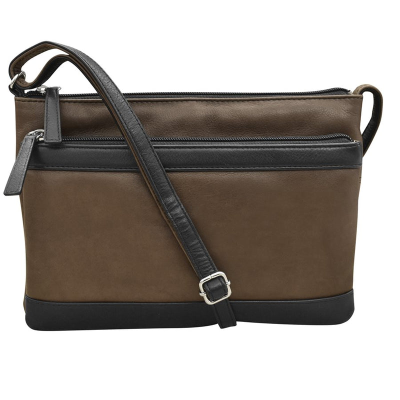 ILI New York Double Zip Crossbody Bag Style 6028 – IBHANA