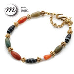 Museum Collection: Banded Agate Necklace, 22" #614N