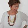 Sylca Giada Cocoa Cream Dual Strand Necklace BP23N15 BROWN