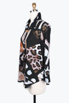 Damee Artsy Leopard Long shirt 7090-BRN