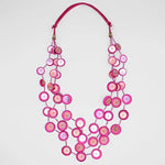 Sylca Fuchsia Iridescent Arabella Necklace UN23N06 FUCHSIA