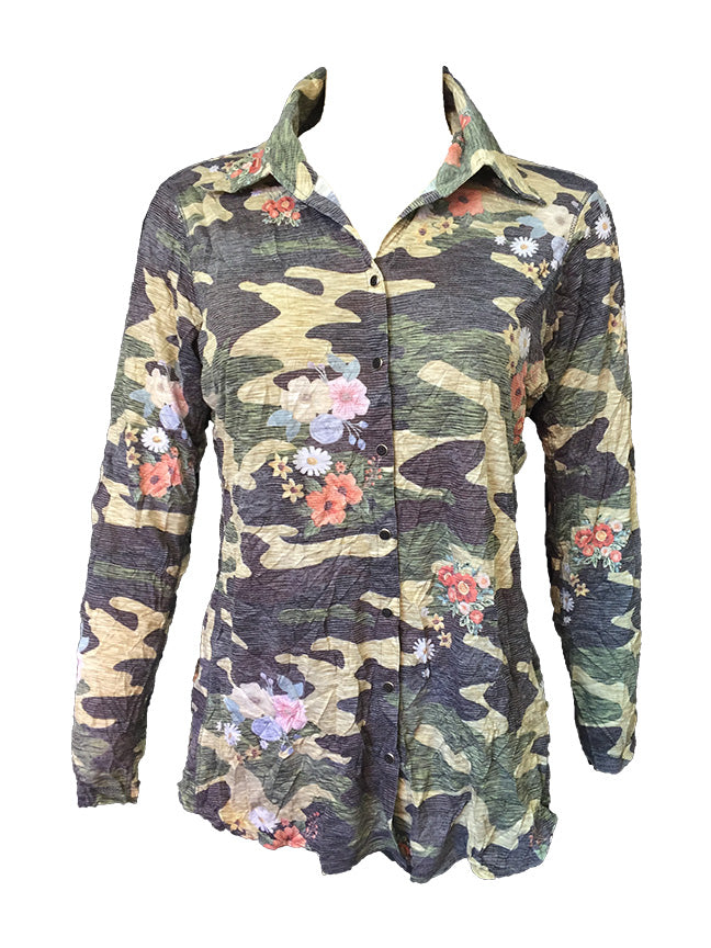 David Cline Shirt collar style 763L Army