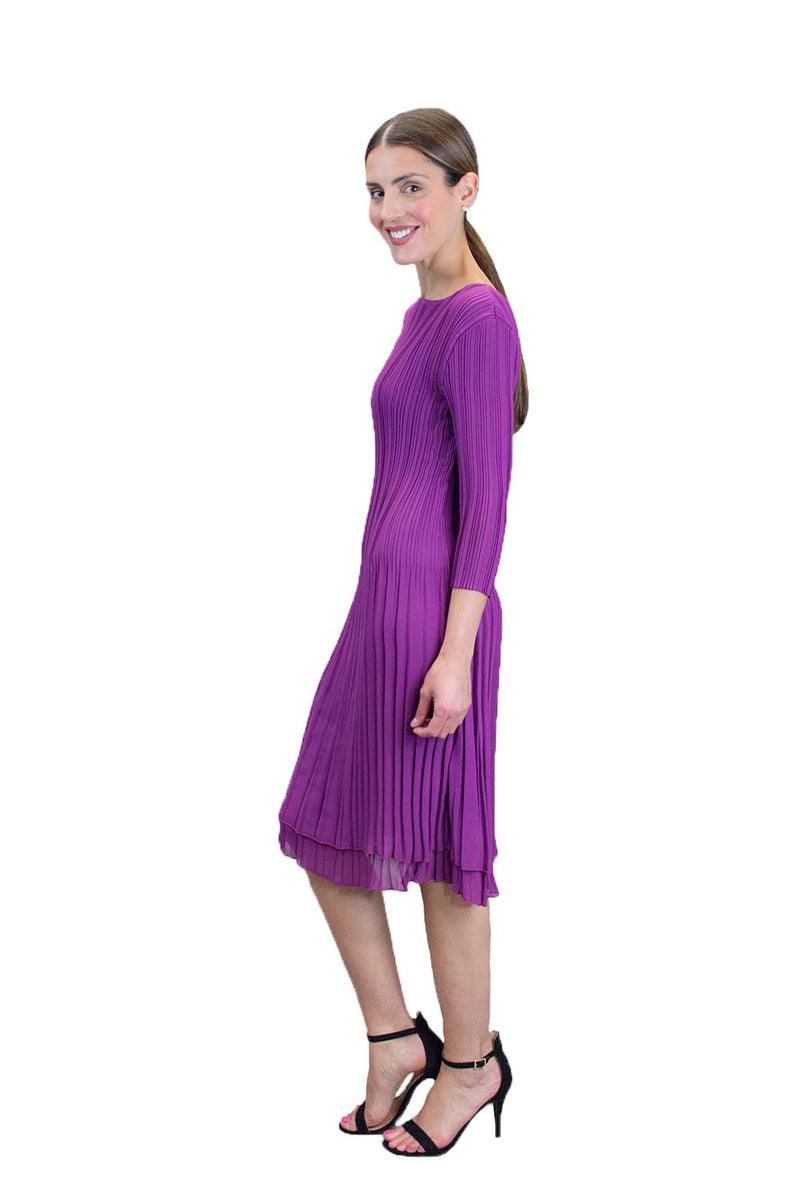 Veeca Dress DR469 Teal, Purple