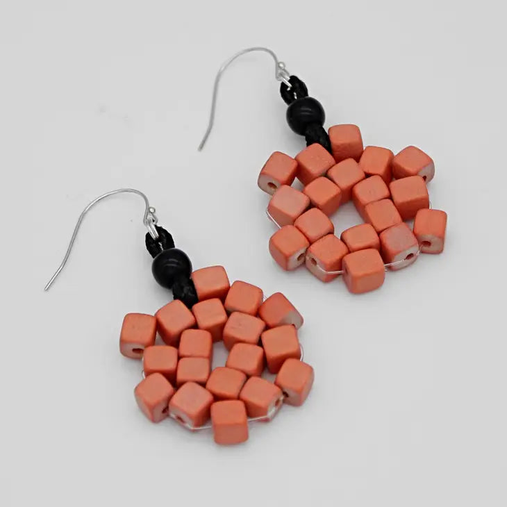 Sylca Peach Elyse Beaded Earrings LS23E04 PEACH