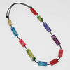 Sylca Vega Multi-Color Rectangular Necklace LS23N22 MULTI