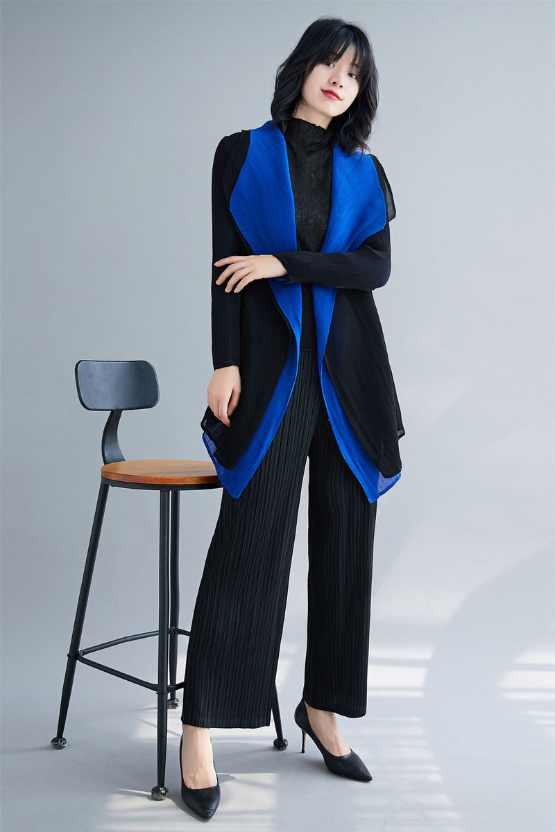 Vanite Couture Reversible Jacket 81004 Black/Blue
