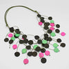 Sylca Green Penny Dangle Necklace UN23N09 GREEN