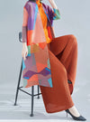 Vanite Couture Top 81807, Rose, Orange, Mustard
