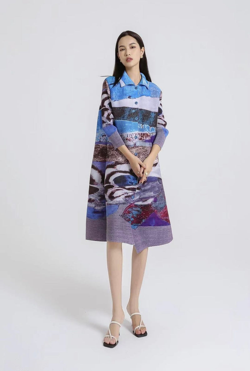 Vanite Couture Dress or Jacket  82312 Blue Multi