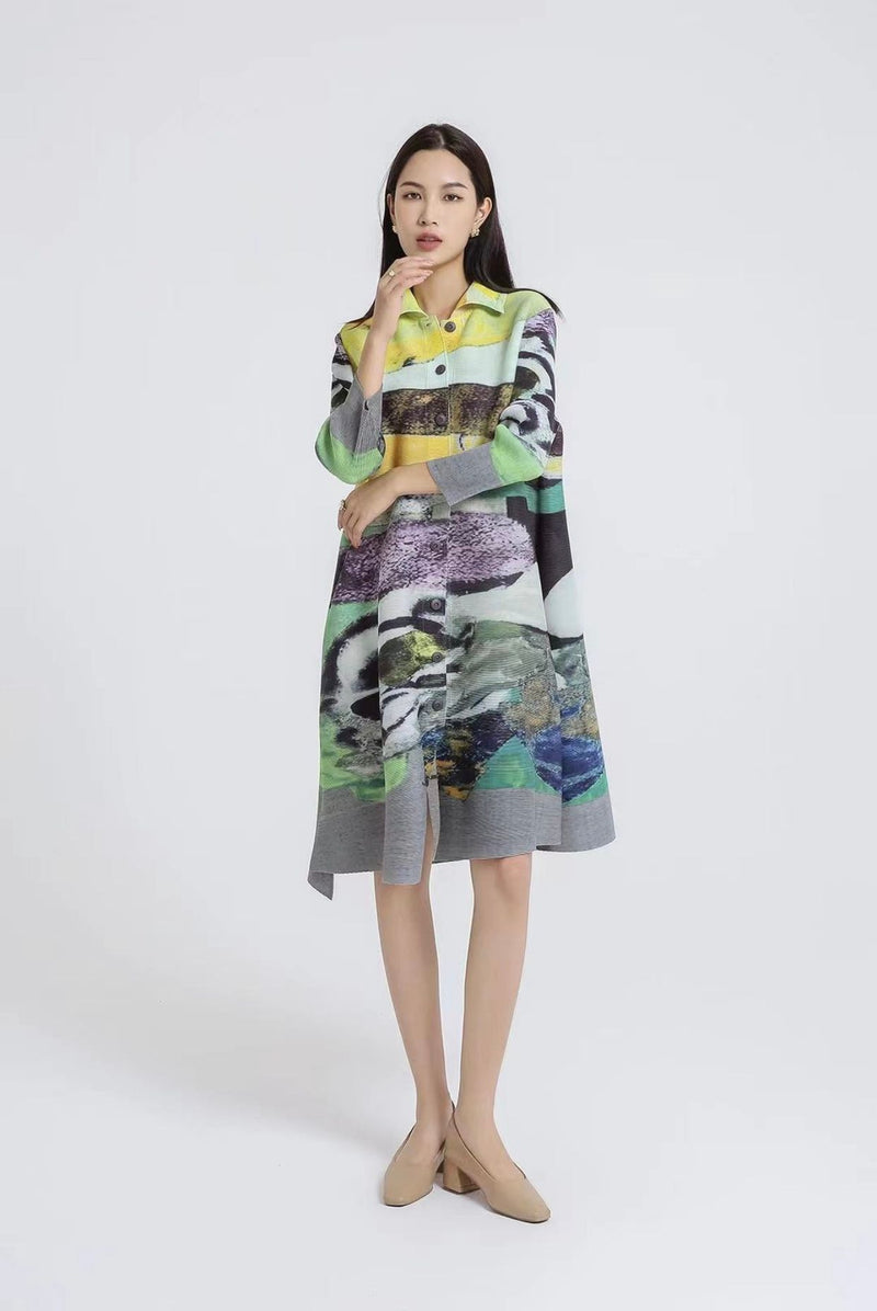 Vanite Couture Dress or Jacket  82312 Green Multi