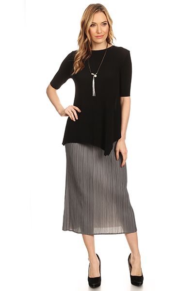 Vanite Couture Skirt 83083 Grey