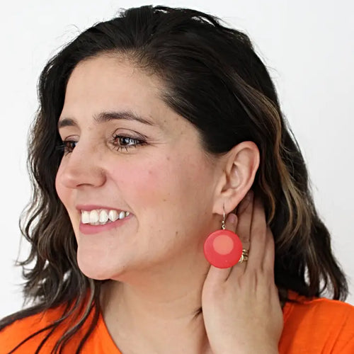 Sylca Red Hana Earrings LS23E11 RED