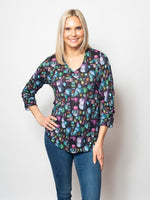 SnoSkins Crinkle Button Shirt with Collar top 89379-23F