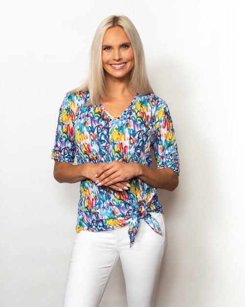 SnoSkins Printed Crinkle Button Shirt Style 89517-23S – IBHANA