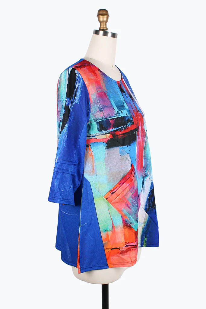 Damee Oil Painting R/N Tunic 9209-MLT
