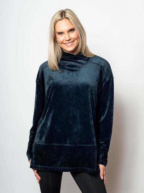 SnoSkins Plush Microfleece Draped Neck Pullover Style 92592-23F