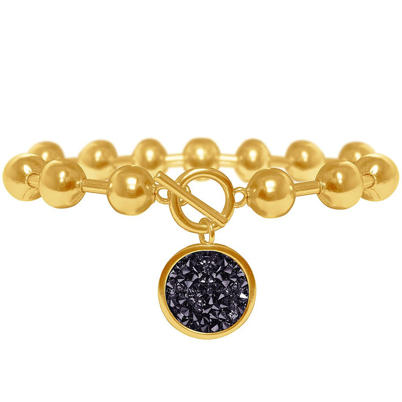 Karine sultan Louna charm bracelet in gold-B63001.23