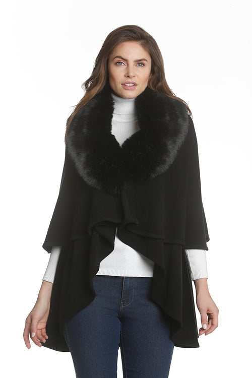 Metric Faux Fur cover Up
