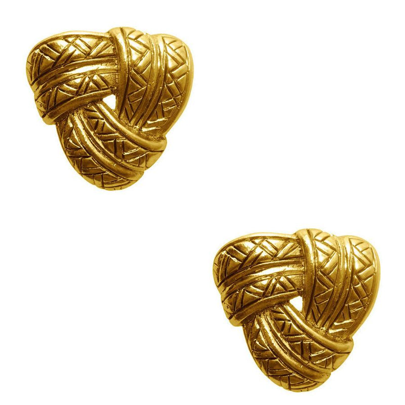 Karine Sultan Gold Plated Love Knot Stud Earring - E62100.30