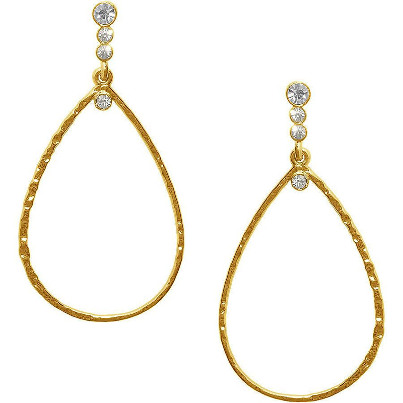 Karine Sultan Gold plated teardrop earring - E62215.11