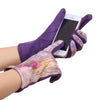Fine Art Tiffany Peonies And Iris Texting Gloves