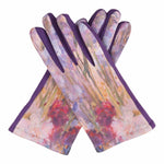 Fine Art Tiffany Peonies And Iris Texting Gloves