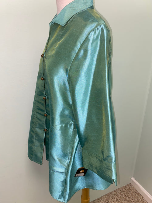 Fridaze Silk jacket XS sea green