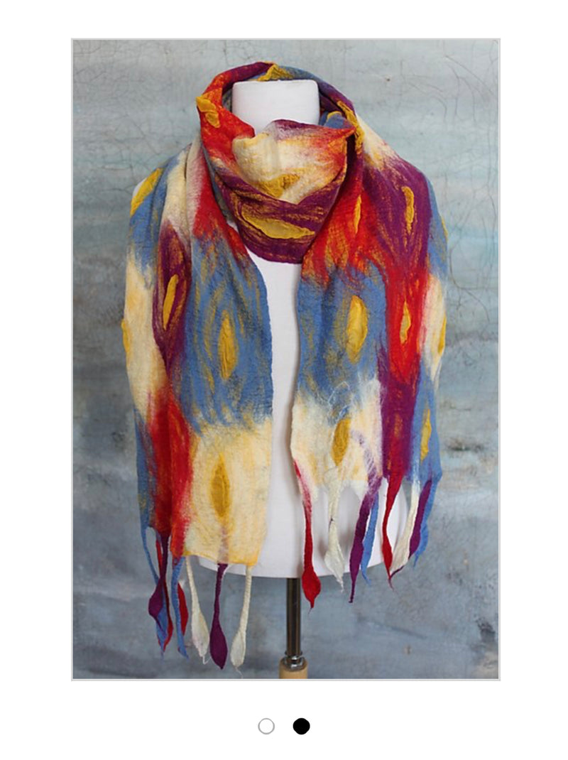 POMEGRANATE MOON WARM Feather Scarf