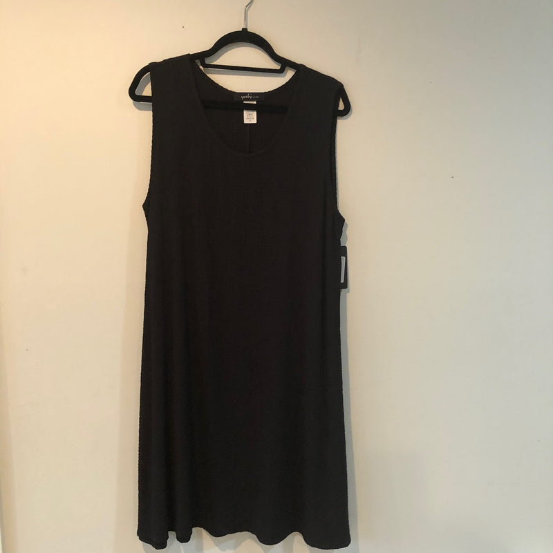 Yushi black summer sleeveless dress