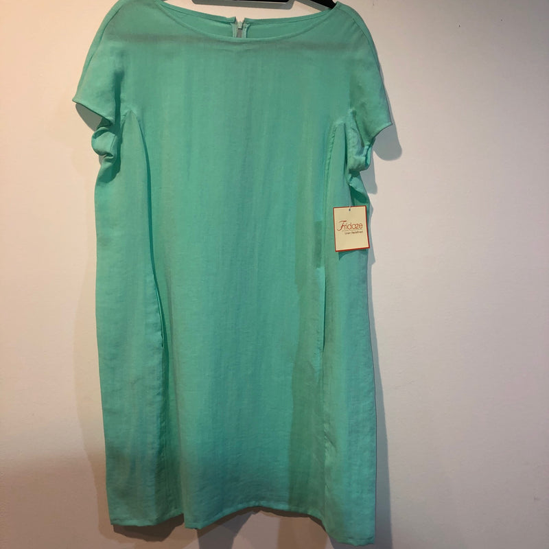 FRIDAZE Linen Dress Mint XL