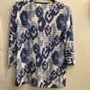 Whimsey Rose top Blues/white